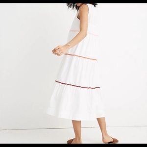 SOLD Madewell Rickrack Cattail Tiered Dress